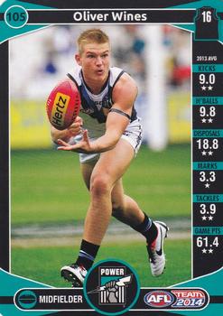 2014 Team Zone AFL Team #105 Oliver Wines Front